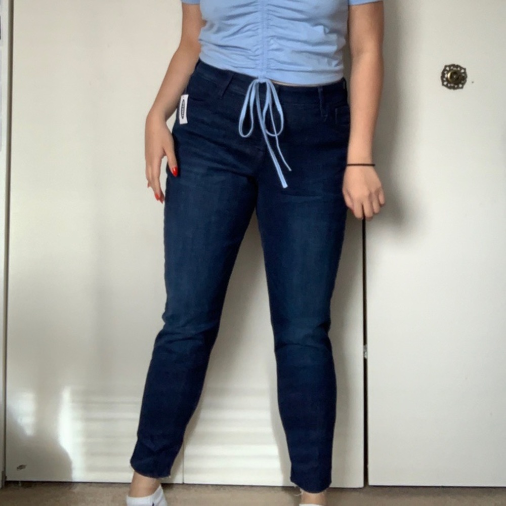 Old navy frayed-hem rockstar jeans